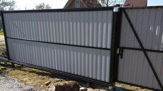 Купить сваи для ворот в Торжок. Заказать ворота на сваях под ключ от 22011 руб